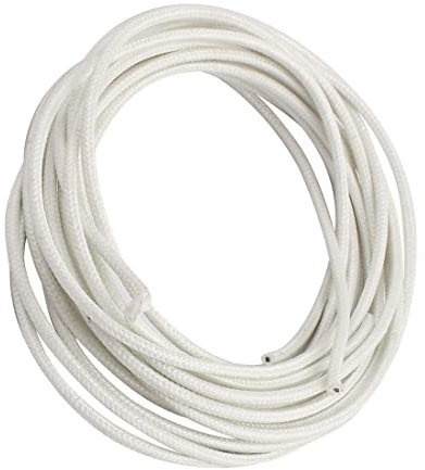 PATIKIL 2 500C Calore Resistenza Fibra Vetro Coperto Rame Conduttore Alta Temperatura Filo Cavo,Bianco, 5M/16.4ft 1mm