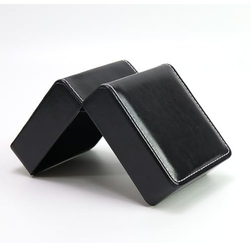 YekouMax Boite A Montre, Boîtes Cadeau avec Coussin pour La Plupart des Montres, Montre Connectée et Bijoux Accessoire, Coffret Montre en Cuir PU pour Cadeau Homme (1, Noir brillant)