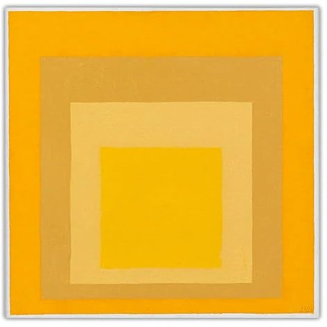 IPUDIS Josef Albers Salute to The Square Poster Josef Albers abstrakte Malerei Leinwand Wandkunst Josef Albers Drucke für Heimdekoration Bild 60 x 60 cm ohne Rahmen