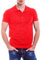 Love My Fashions® Mens Polo Shirts Short Sleeves & Knitted Collar, Regular Fit, Casual Plain Cotton T-Shirt for Men Red