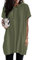 Dokotoo Kapuzenpullover Damen Hoodie Sommer Kurzarm mit Kapuze Pullover Sweatshirt Tops Oversize Tshirt Lässig Einfarbig T-Shirts Oberteile Grün 2XL