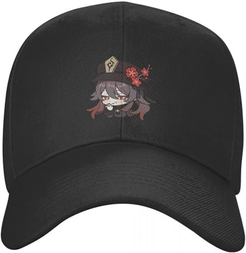 Baseballmütze Snapback Sonnenhut Hu Tao Pyro Baseball Cap Golf Golf Cap Big Size Cap Militärische Taktische Caps Hut Damen Herren Geschenk