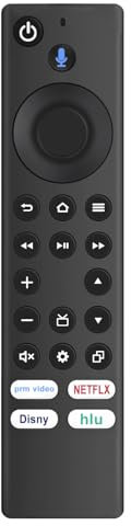 New Voice Replaced Remote Control Fit for TCL Hisense Toshiba Insignia Amazon Omni-Series,2-Series and TV 4-Series QLED Series Smart TV 50U6HF 4K75M600A 4K50M600A HD32N200A HD40N200A QL55F601A
