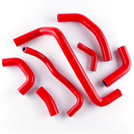 WziFAhao Manguera Refrigerante Silicona para Motocicleta Kit De Manguito De Refrigeración De Radiador De Silicona para Motocicleta, para CBR600RR CBR 600 RR 2003 2004(Rojo)