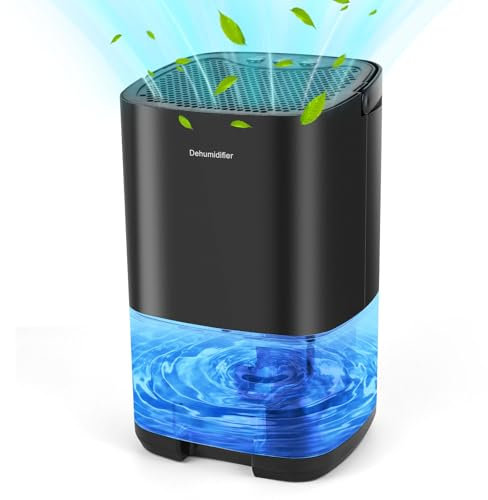 Dreamhigh® 1L Luftentfeuchter Elektrisch, Raumentfeuchter Klein für Badezimmer, Keller, Schlafzimmer Entfeuchter Elektrisch (Max. 25 ㎡) - Dehumidifiers For Home Entfeuchtung: 350ml/Tag