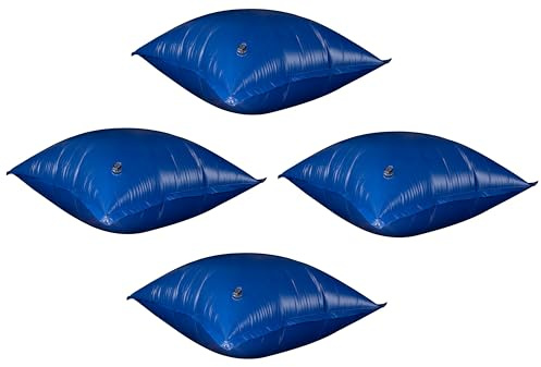 Winter Block Above Ground Pool Winter Air Pillow – Heavy Duty, Cold Resistant Cover Float for Winterizing & Closing Aboveground Pools, 4’ x 4’, 4-pack