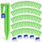 COZCLAM 100Pcs Piquet Fil Robot Tondeuse et 5 Connecteur Cable Robot Tondeuse, Accessoires pour Tondeuses à Gazon Robot, Piquets en Plastique Fixation Robuste, Compatible avec Gardena/Husqvarna(Vert)