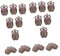 Abaodam 20stücke Ägyptische Anhänger Mit Kristallverzierung Schmuck Charms Für Diy Und Armbänder Vintage Stil Schmuckzubehör