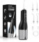 PQETBV Jet Dentaire Hydropulseur Portable, Irrigateur Oral Sans Fil 4 Modes et 4 Buses, Réservoir 300ML, USB Chargé, Étanche IPX6, Convient Gencive Sensible