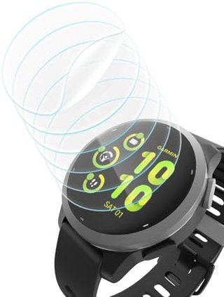 Yaekea 6 Pack Screen Protector for Garmin Vivoactive 5 Smartwatch, Self-Healing Flexible TPU Film, Anti-Scratch HD Clear Soft Screen Protective Film