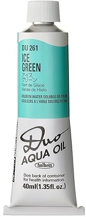 Holbein Duo-Aqua : Ice Vert Hydrosoluble Couleurs à l'huile : 40ml tube