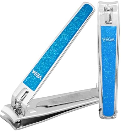 Vega Nagelknipser - Glitter 1 Stk, Modern, Blau, Edelstahl