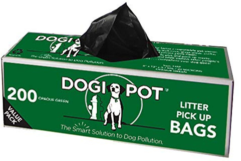 DOGIPOT 1402-10 10 Roll Case, Litter Pick up Bag Rolls, 200 Bags per Roll (2000 Bags)