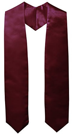 GraduationMall Abschluss Stola für akademische Kirche Priester Chor Stola Stahl 152cm Unisex Erwachsene Kastanienbraun