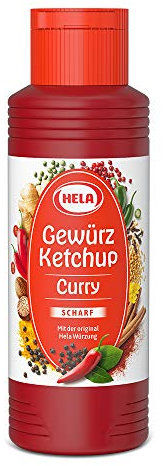 Hela Gewürz Ketchup Curry leicht scharf (1 x 300 ml) (Die Verpackung kann variieren)