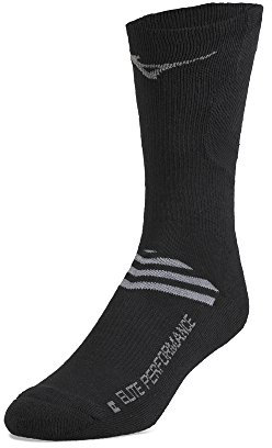 Mizuno Damen Volleyball Runbird Crew Socken, Schwarz, Medium