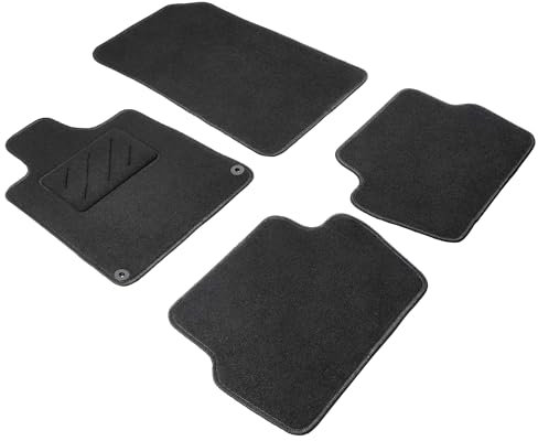 Walser Tapis de Sol en Velours Feutre aiguilleté Compatible avec Peugeot 407/407 SW 2004-2011, Peugeot 407 Coupe 2005-2011