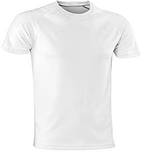 Spiro Herren Performance Aircool T-Shirt L weiß