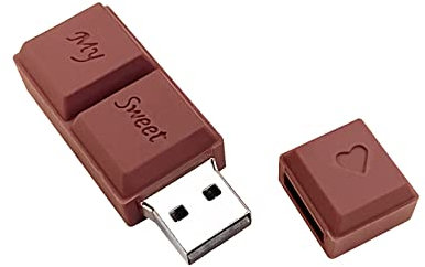 Uflatek USB Stick 64GB USB Flash Laufwerk Schokolade Braun 64 GB Speicherstick e Karikatur USB 2.0 Memory Stick Neuheit Flash Drive Externe Datenspeicher für Geschenke