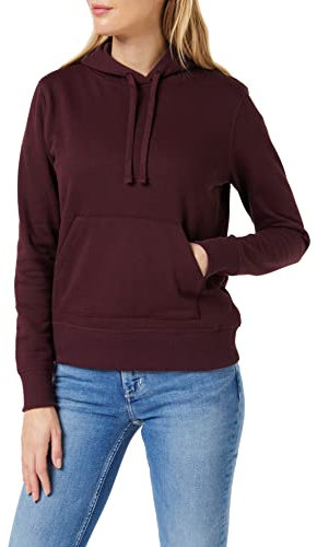 Amazon Essentials Felpa con Cappuccio in Pile vestibilità Regular (Taglie Forti Disponibili) Donna, Bordeaux, XXL