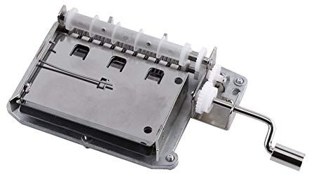 Yosoo DIY Spieluhr Bewegung, 30-Noten Hand Kurbelband Spieluhr Bewegung Teil + Puncher + 3 Streifen DIY Ihre Songs