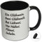 Spruchtasse inkl. Deckel Funtasse Weihnachten Kaffeebecher Weihnachtstasse Tasse mit Spruch Kaffeetasse Glühweintasse mit Aufdruck EIN Glühwein. Swei Glühweih