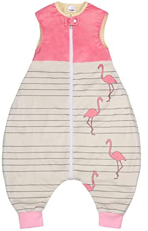Baby Schlafsack mit Füßen 1.5 Tog Flanell Unisex Baby Schlafsäcke Ganzjährig Cartoon Babyschlafsack mit Beinen, 80cm/Baby Höhe 90-100cm