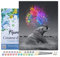 Figured'Art Peinture par Numéro Adulte avec Cadre Eléphant et explosion de Couleurs - Activité Manuelle Kit de Loisir Créatif DIY Numéro d'Art Complet - 40x50cm toile tendue sur châssis