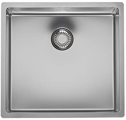 REGINOX R32985 New Jersey 40x37 Edelstahlspüle ab Schrankbreite 50 cm/Flächenbündig/Flacheinbau/Unterbau