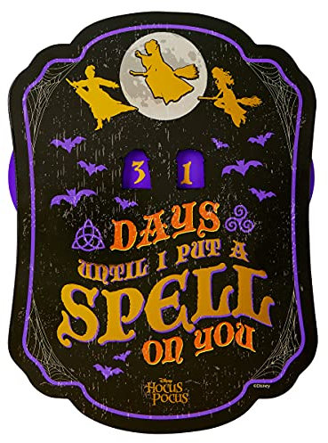 Spirit Halloween Countdown Hocus Pocus Schild