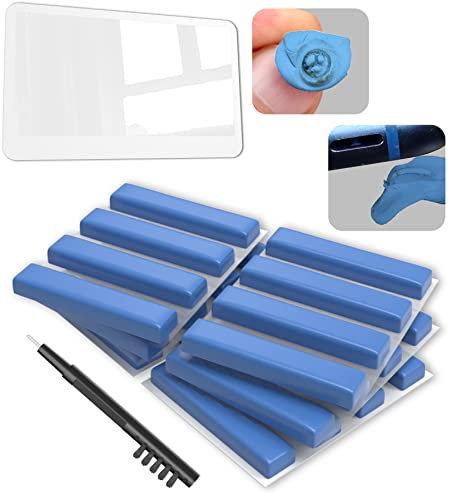 STOVEST® Reinigungsknete, Handy Reinigungsset auch für Kopfhörer, Uhrenteile UVM. [Speziell - entwickelt] Professionelles Reinigungsset inkl. Spezial Bürste und Lupe