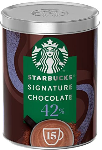 Starbucks Signature Chocolate Hot Chocolate 42 Percent Cocoa Powder, Brown, 330 g