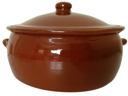 OFERTA OLLA DE BARRO ARTESANAL 28CM. Hecho a mano por un artesano de España. Exclusiva. ENVÍO GRATIS.