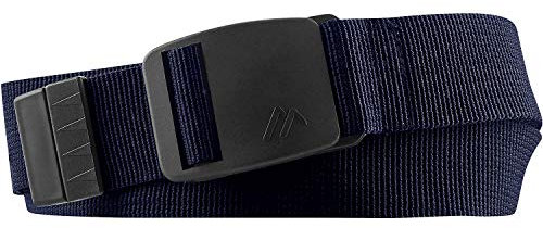 Maier Sports Eco Belt, Gürtel, Bequemer Outdoorgürtel mit Kunststoffschließe für Männer und Frauen, Extrem leicht, Stufenlos verstellbar, Perfekter Sitz, Dunkelblau, 2 (95 cm)