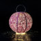 Talking Tables 2 x Pink Solar Lanterns Boho Moroccan Outdoor Lights Battery Powered for Garden Décor Patio Birthday Gift for Her Made from Tyvek 20cm x 20cm