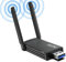 Clé WiFi Puissante AC 1800 Mbps, EAAERR WiFi 6 WiFi Adaptateur Double Bande USB 3.0 WiFi Dongle pour PC Ordinateur de Bureau, Ordinateur Portable Support Windows 10/11