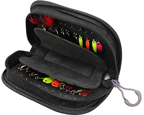 ERYUE 20 Pezzi di Esche da Pesca in Metallo per lanciare Esche da Pesca Spinner con Custodia