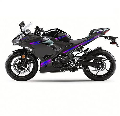 Motorradverkleidungsaufkleber Ganzwagen-Aufkleber-Kit-Zubehör Für Kawasaki Für Ninja400 Für Ninja 400 2018-2021 2018 2019 2020 2021 Für Ninja Schmücken (Color : S12)