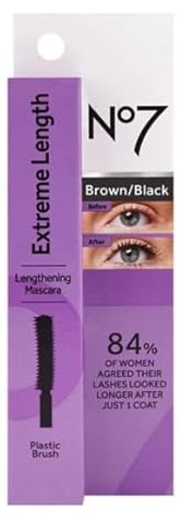 Boots No7 Extreme Length, BROWN/BLACK, 7ml, pack of 1