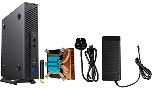 CiT LT100 1 Litre USB3.0 Ultra-Thin Mini-ITX Computer Case With 120W Laptop Adpater, CPU Cooler & Wi-FI Antenna 5cm Included