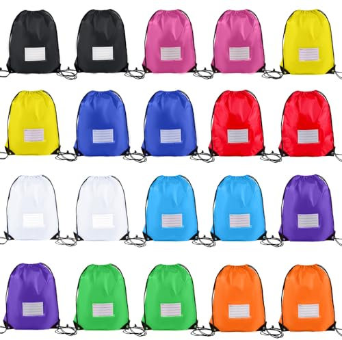 Bulk Kordelzug Taschen, Gym Sport Cinch Bag Kordelzug Rucksack, 10 Farben