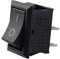 Wippschalter, Kippschalter, Geräteschalter, Mini-Wippenschalter 250V 6A 125V 10A AC, KCD1 (6V 9V 12V 24V 125V AC/DC) schwarz rechteckig 19 x 13 mm, 2 Polig EIN/AUS