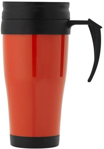 Kabalo Red Thermal Travel Mug Cup Hot Warm Insulated Drinks Flask Outdoor Coffee Tea Lid