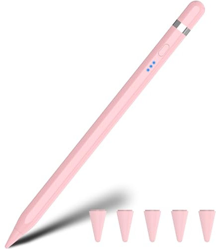 Pencil 1. Generation 4-20 Min Schnellladung (USB-C), Magnetisch Stift für iPad mit Handfläche Ablehnung & Neigung Sensitivität, 2024 Pencil Stylus Pen für iPad 6-10, Air 3-5, Mini 5-6, Pro 11/12