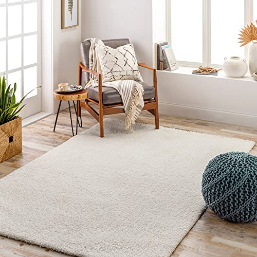 Livabliss Shaggy Shaggy Rug, Living Room, Bedroom, Boho – 200x275 cm, Cream