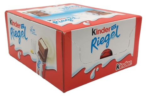 Kinder Riegel - 36 Einzelriegel, Einzeln Verpackte Schokoriegel, Zartschmelzende Vollmilchschokolade mit Milchcremefüllung