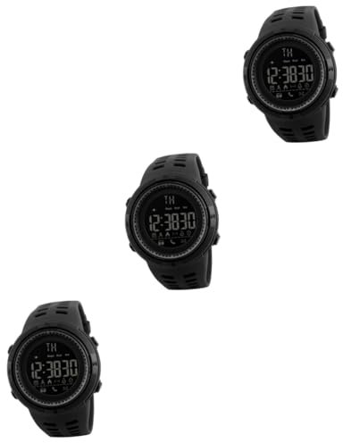 Holibanna 3St Uhrengehäuse für Herren Digitaluhr Herrenuhren betrachten Herren Smartwatch digitale Uhren intelligent Anschauen Schrittzähler Mann