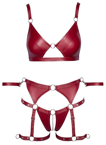 Cottelli Bondage Bh-Set, Rot, XL