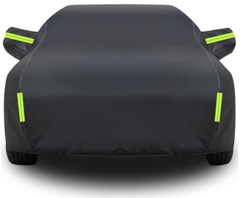KLBVFDYAN Autoabdeckung für OPEL Insignia A Kombi 2010 2011 2012 2013 2014 2015 2016 2017, Auto Abdeckplane wasserdichte Atmungsaktive UV-beständige Zubehör,A/Black-Green-1