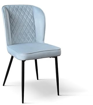 KONTE.DESIGN SOHO Stuhl, Metall, hellblau, 4